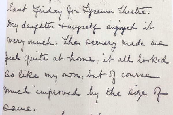 Scanned thank you letter from Benjamin Pollock to Sacheverell Sitwell, on headed paper and dated December 1926.