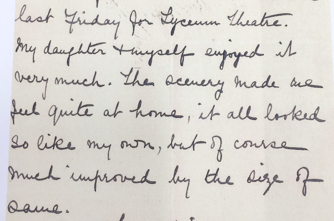 Scanned thank you letter from Benjamin Pollock to Sacheverell Sitwell, on headed paper and dated December 1926.